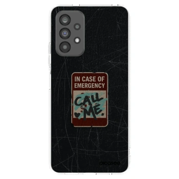 Picasee silikonowe przeźroczyste etui na Samsung Galaxy A73 5G - EMERGENCY