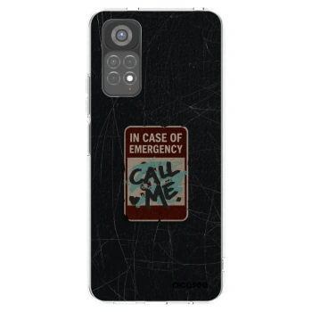 Picasee silikonowe przeźroczyste etui na Xiaomi Redmi Note 11S 5G - EMERGENCY