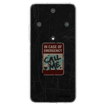 Picasee silikonowe przeźroczyste etui na Honor Magic5 Lite 5G - EMERGENCY