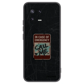 Picasee silikonowe czarne etui na Xiaomi 13 Pro - EMERGENCY