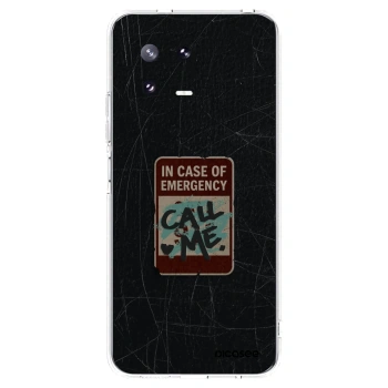 Picasee silikonowe przeźroczyste etui na Xiaomi 13 Pro - EMERGENCY