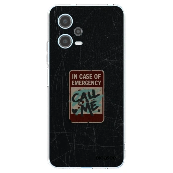Picasee silikonowe przeźroczyste etui na Xiaomi Redmi Note 12 5G - EMERGENCY