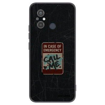 Picasee silikonowe czarne etui na Xiaomi Redmi 12C - EMERGENCY