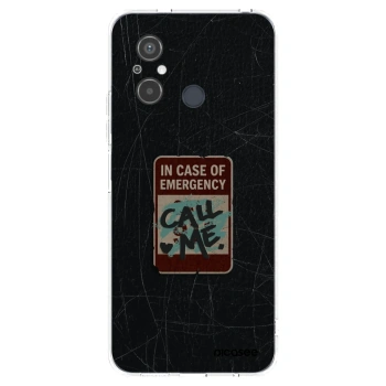 Picasee silikonowe przeźroczyste etui na Xiaomi Redmi 12C - EMERGENCY