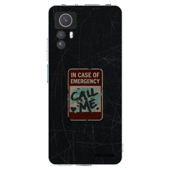 Picasee silikonowe przeźroczyste etui na Xiaomi Redmi Note 12S - EMERGENCY