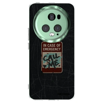 Picasee silikonowe przeźroczyste etui na Honor Magic5 Pro - EMERGENCY