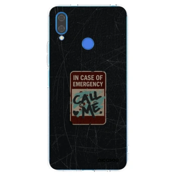 Picasee silikonowe przeźroczyste etui na Huawei Nova 3i - EMERGENCY