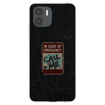Picasee silikonowe przeźroczyste etui na Xiaomi Redmi A2 - EMERGENCY