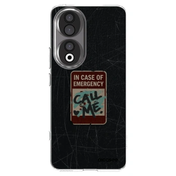 Picasee silikonowe przeźroczyste etui na Honor 90 5G - EMERGENCY