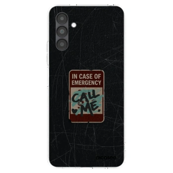 Picasee silikonowe przeźroczyste etui na Samsung Galaxy A04s A047F - EMERGENCY