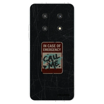 Picasee silikonowe przeźroczyste etui na Honor Magic4 Lite 5G - EMERGENCY