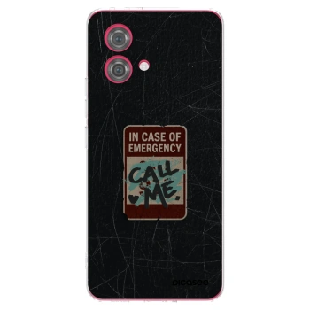 Picasee silikonowe przeźroczyste etui na Motorola Moto G84 5G - EMERGENCY