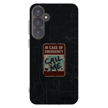Picasee silikonowe przeźroczyste etui na Samsung Galaxy S23 FE S711B - EMERGENCY
