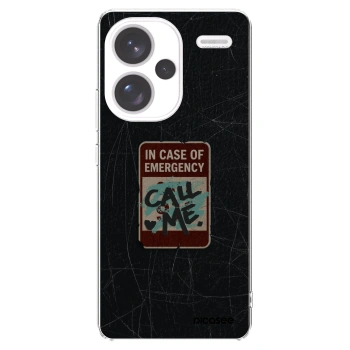 Picasee silikonowe przeźroczyste etui na Xiaomi Redmi Note 13 Pro+ 5G - EMERGENCY