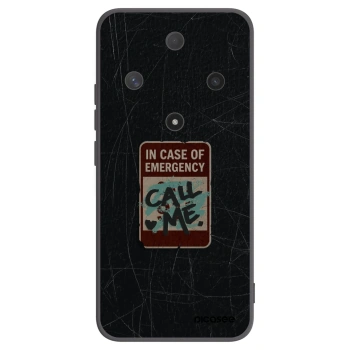 Picasee silikonowe czarne etui na Honor Magic6 Lite 5G - EMERGENCY