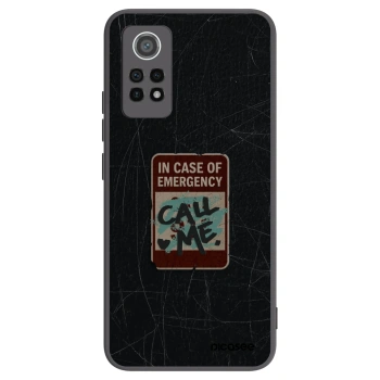 Picasee silikonowe czarne etui na Xiaomi Redmi Note 12 Pro 4G - EMERGENCY
