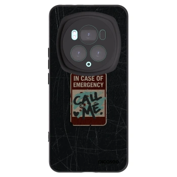 Picasee silikonowe czarne etui na Honor Magic6 Pro - EMERGENCY