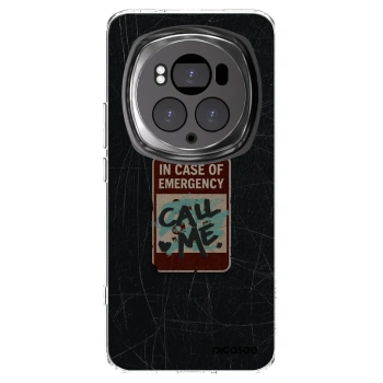 Picasee silikonowe przeźroczyste etui na Honor Magic6 Pro - EMERGENCY