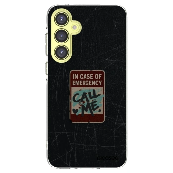 Picasee silikonowe przeźroczyste etui na Samsung Galaxy A35 5G A356B - EMERGENCY