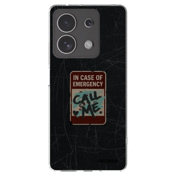 Picasee silikonowe przeźroczyste etui na Xiaomi Redmi Note 13 4G - EMERGENCY