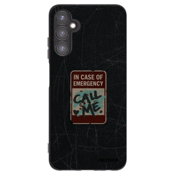 Picasee silikonowe czarne etui na Samsung Galaxy A05s A057G - EMERGENCY
