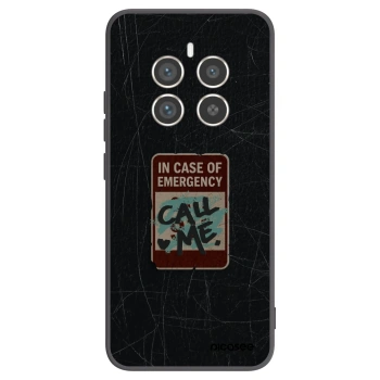 Picasee silikonowe czarne etui na Realme 12 Pro 5G - EMERGENCY