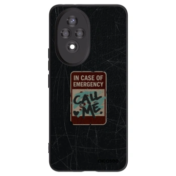 Picasee silikonowe czarne etui na Honor 200 5G - EMERGENCY