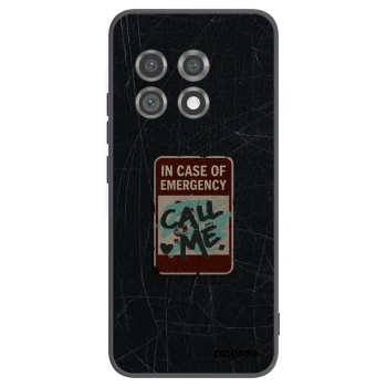 Picasee silikonowe czarne etui na OnePlus 11 5G - EMERGENCY