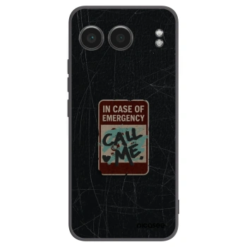 Picasee silikonowe czarne etui na OnePlus Nord 4 - EMERGENCY