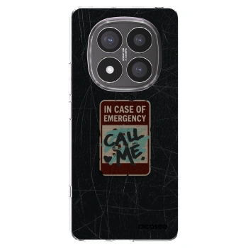 Picasee silikonowe przeźroczyste etui na Xiaomi Redmi Note 14 Pro+ 5G - EMERGENCY
