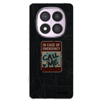 Picasee silikonowe przeźroczyste etui na Xiaomi Redmi Note 14 Pro 5G - EMERGENCY