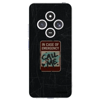 Picasee silikonowe przeźroczyste etui na Xiaomi Redmi 14C - EMERGENCY
