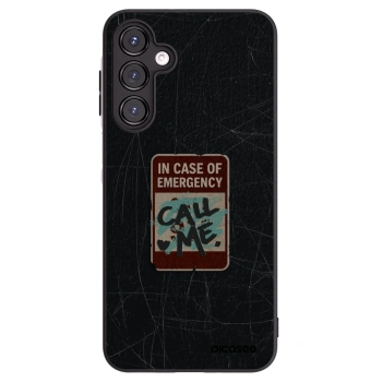 Picasee silikonowe czarne etui na Samsung Galaxy A16 5G - EMERGENCY