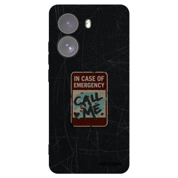 Picasee silikonowe czarne etui na Xiaomi Poco X7 - EMERGENCY