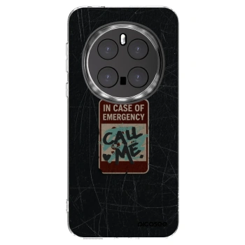 Picasee silikonowe przeźroczyste etui na Honor Magic7 Pro 5G - EMERGENCY