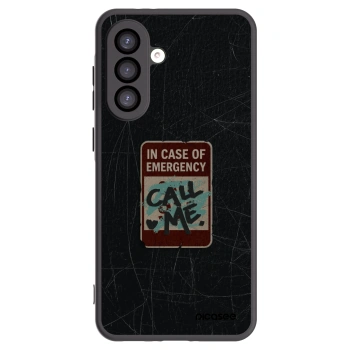 Picasee silikonowe czarne etui na Samsung Galaxy A26 5G A266B - EMERGENCY