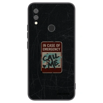 Picasee silikonowe czarne etui na Xiaomi Redmi Note 7 - EMERGENCY