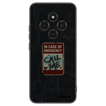 Picasee silikonowe czarne etui na Xiaomi Poco C75 - EMERGENCY