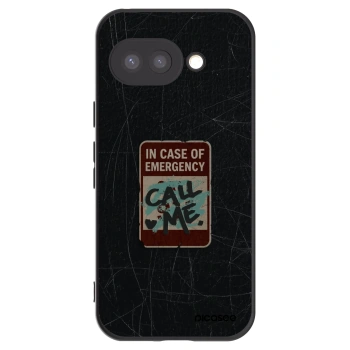 Picasee silikonowe czarne etui na Google Pixel 9a - EMERGENCY