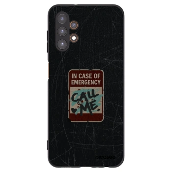 Picasee silikonowe czarne etui na Samsung Galaxy A13 5G - EMERGENCY