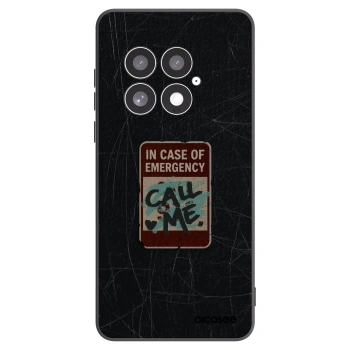 Picasee silikonowe czarne etui na OnePlus 13 5G - EMERGENCY