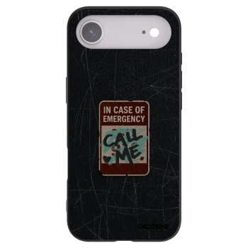 Picasee silikonowe czarne etui na Apple iPhone Air - EMERGENCY