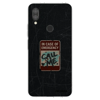 Picasee silikonowe przeźroczyste etui na Xiaomi Redmi 7 - EMERGENCY