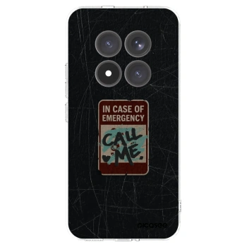 Picasee silikonowe przeźroczyste etui na Xiaomi Redmi Note 15 Pro+ - EMERGENCY