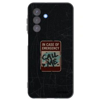 Picasee silikonowe czarne etui na Samsung Galaxy A17 5G - EMERGENCY