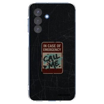 Picasee silikonowe przeźroczyste etui na Samsung Galaxy A17 5G - EMERGENCY
