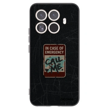 Picasee silikonowe czarne etui na Xiaomi 15T Pro - EMERGENCY