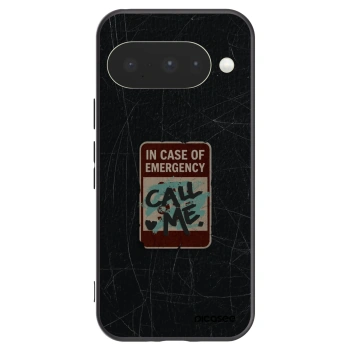 Picasee silikonowe czarne etui na Google Pixel 10 - EMERGENCY