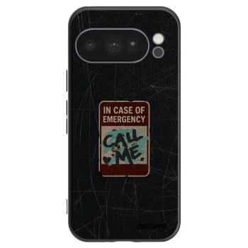 Picasee silikonowe czarne etui na Google Pixel 10 Pro - EMERGENCY