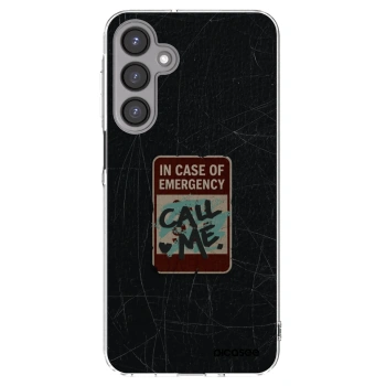 Picasee silikonowe przeźroczyste etui na Samsung Galaxy A16 4G - EMERGENCY
